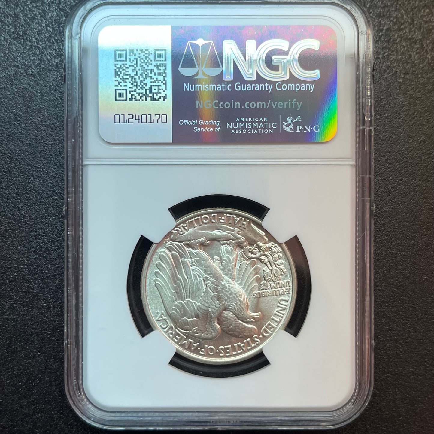 AT COST 1944 Walking Liberty Half Dollar - GRADE MS 63