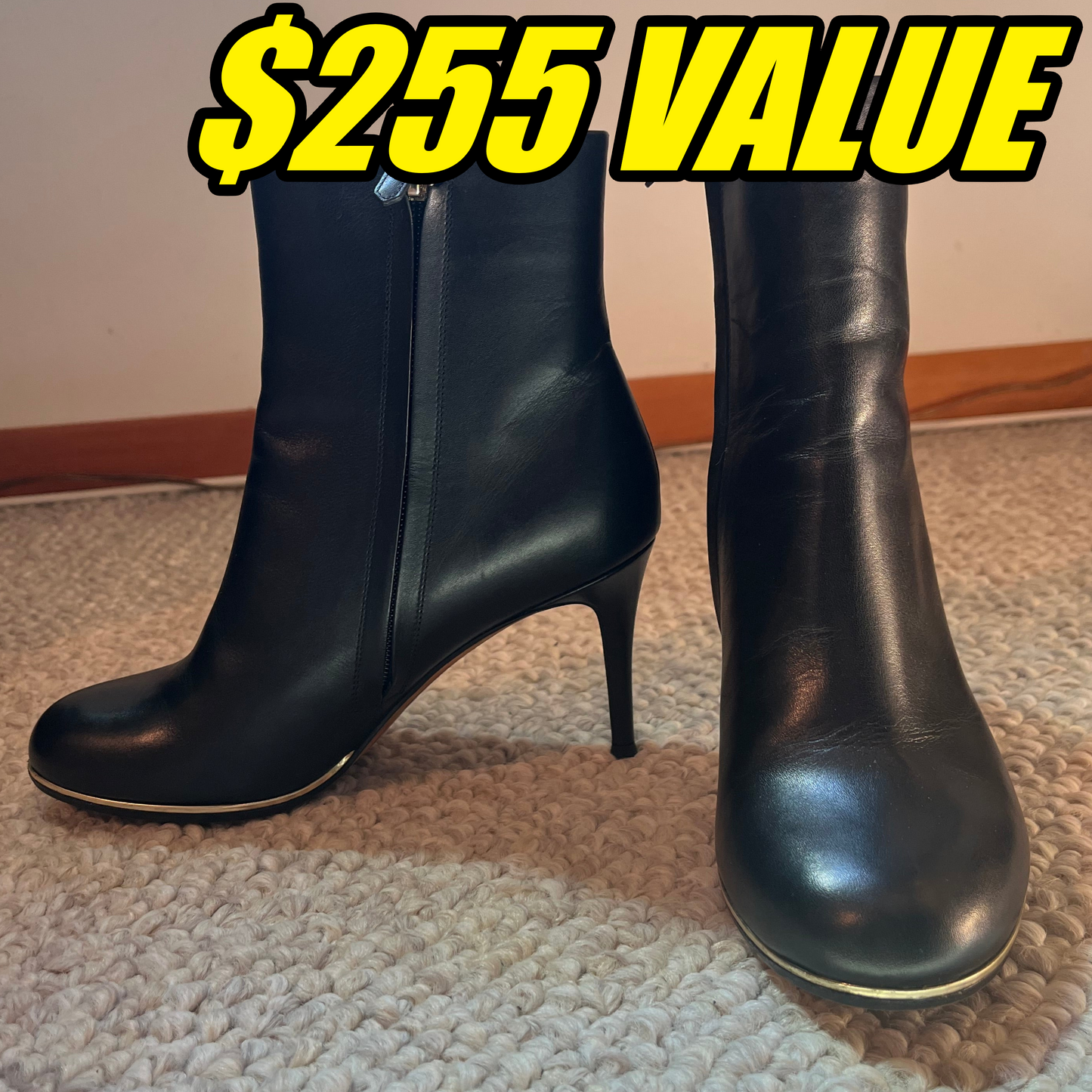 Givenchy Paris Leather Ankle Boots - Size 8 US Women's - LIGHTLY WORN