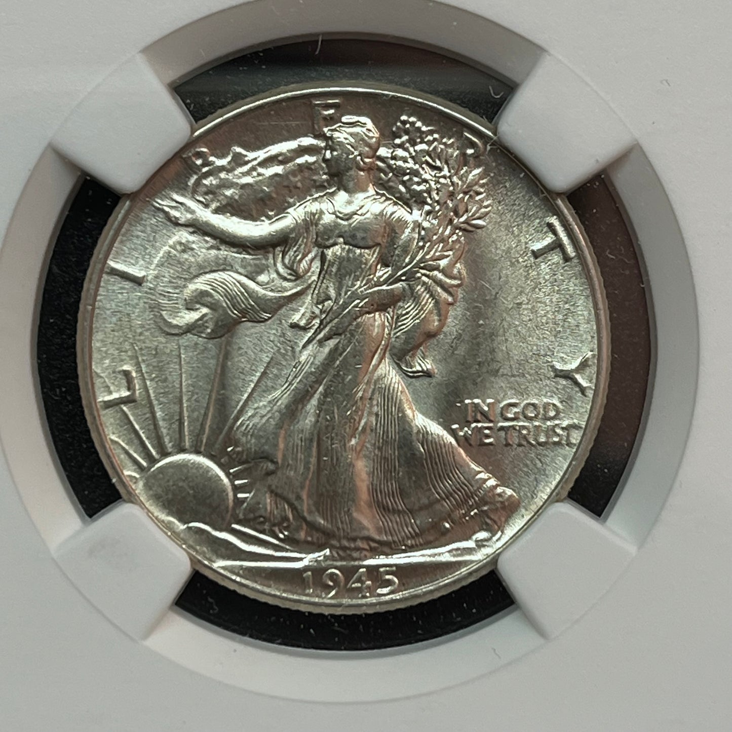 AT COST 1945 Walking Liberty Half Dollar - GRADE MS 62