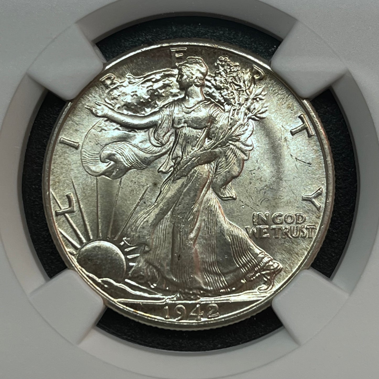 1942 Walking Liberty Half Dollar - GRADE MS 64
